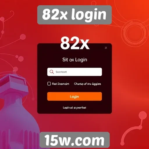 Interface do usuário do 82x login